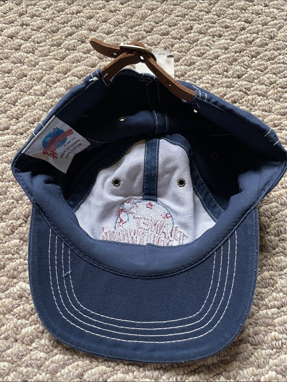 Vintage Planet Hollywood leather strap back hat - Picture 3 of 4